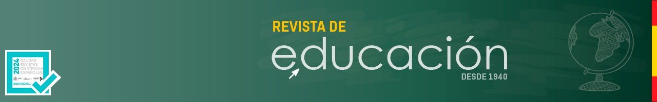 Imágen de la cabecera de la Revista de Educación