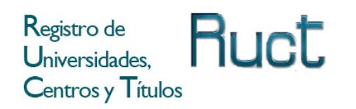 Registro de Universidades, Centros y Títulos (RUCT)