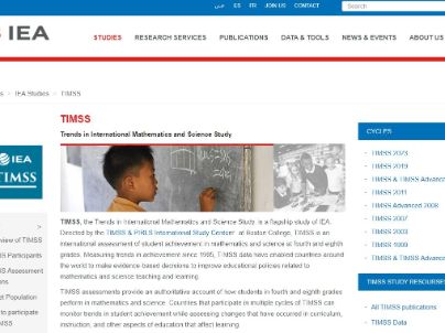 web TIMSS en la IEA