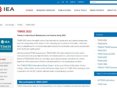 web IEA TIMSS 2023