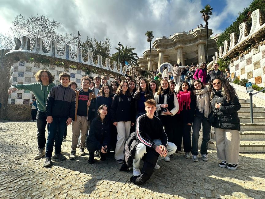 Juntos en el parque Güell