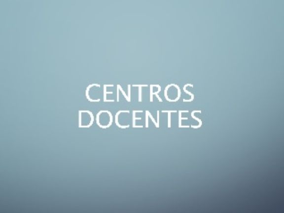 Centros docentes