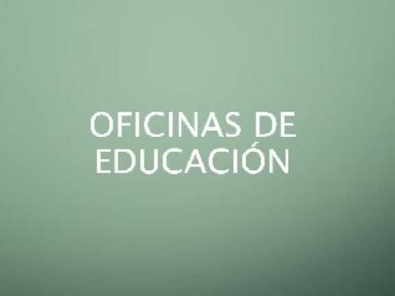 Oficinas de educación