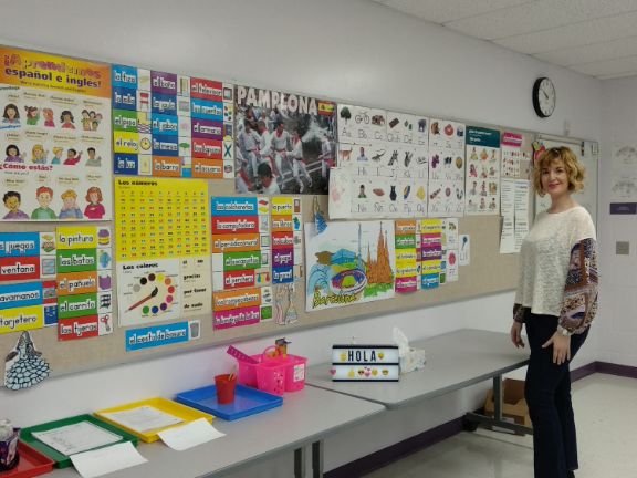 Clase de español de Nadia Carreño.