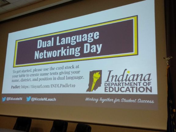 Cartel de presentación del Dual Language Networking Day