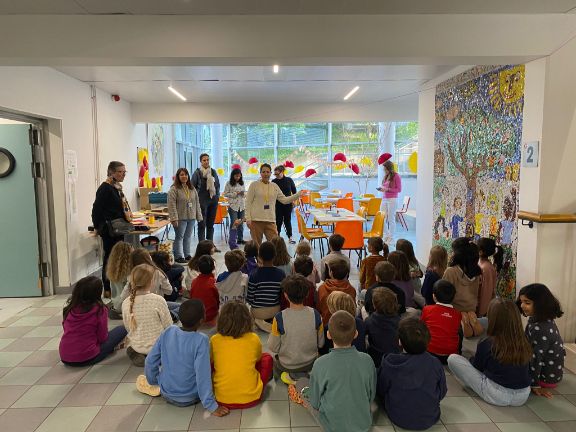 Una de las actividades realizadas en la escuela de Primaria del Lycée