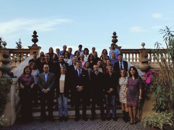 Profesorado español con el Embajador D. Miguel Ángel Fernández-Palacios