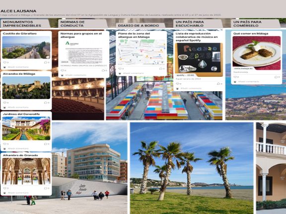 Padlet proyecto viaje 