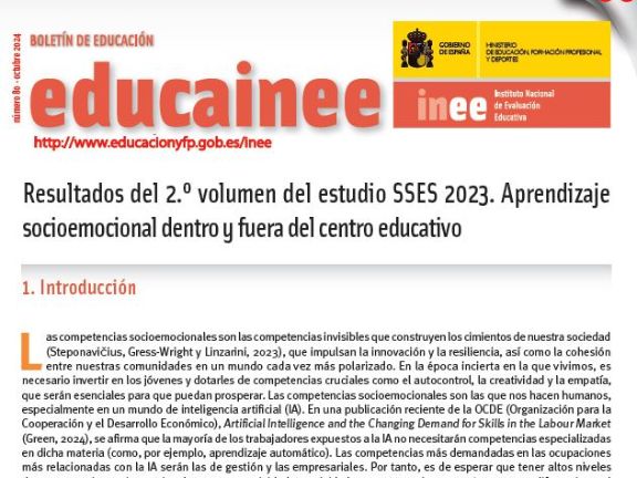 Boletín EducaINEE: Resultados del volumen II 