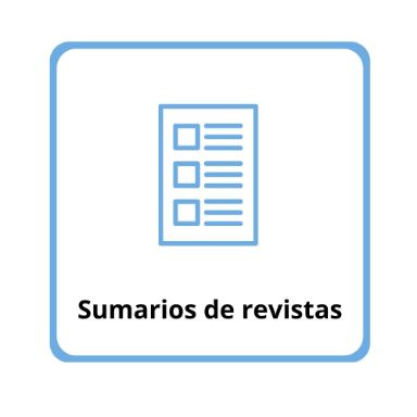 Sumarios de revistas