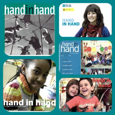 Niños y niñas en las portadas de la revista hand in hand 