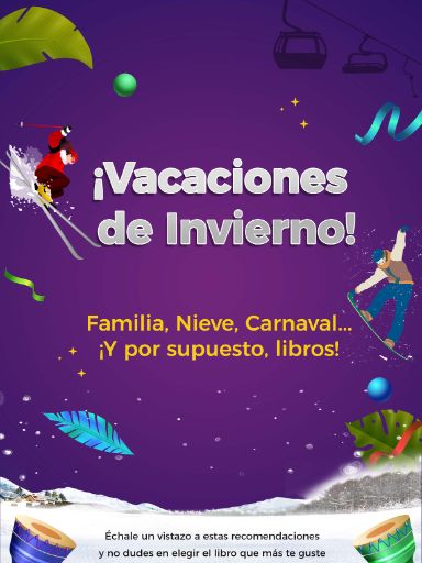 Portada de la revista de recomendaciones para las vacaciones de invierno