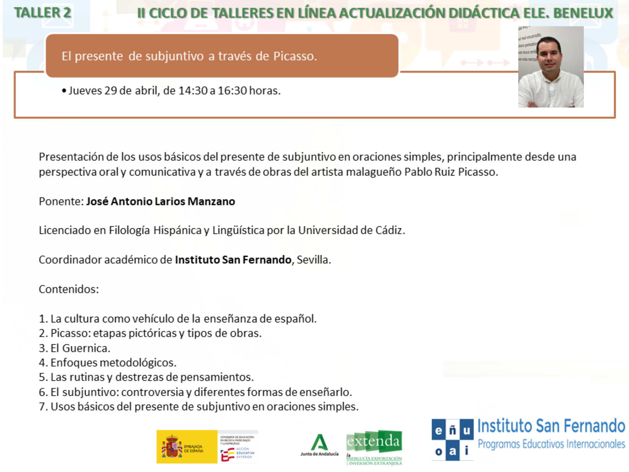 II Ciclo de talleres en línea