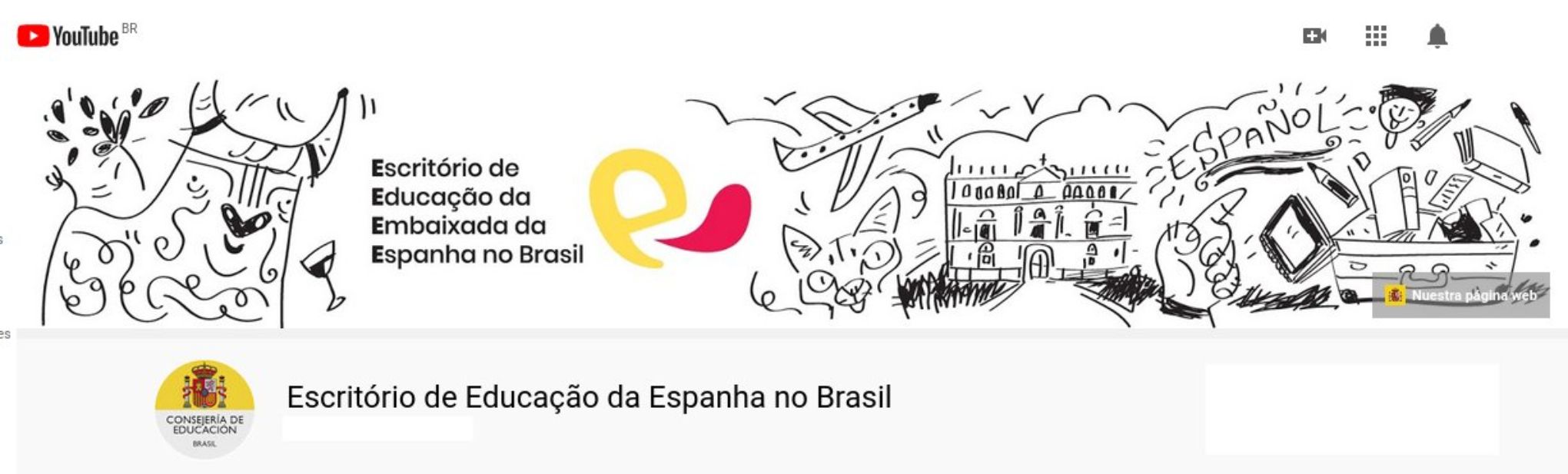 Canal de Youtube de Consejería de Educación en Brasil