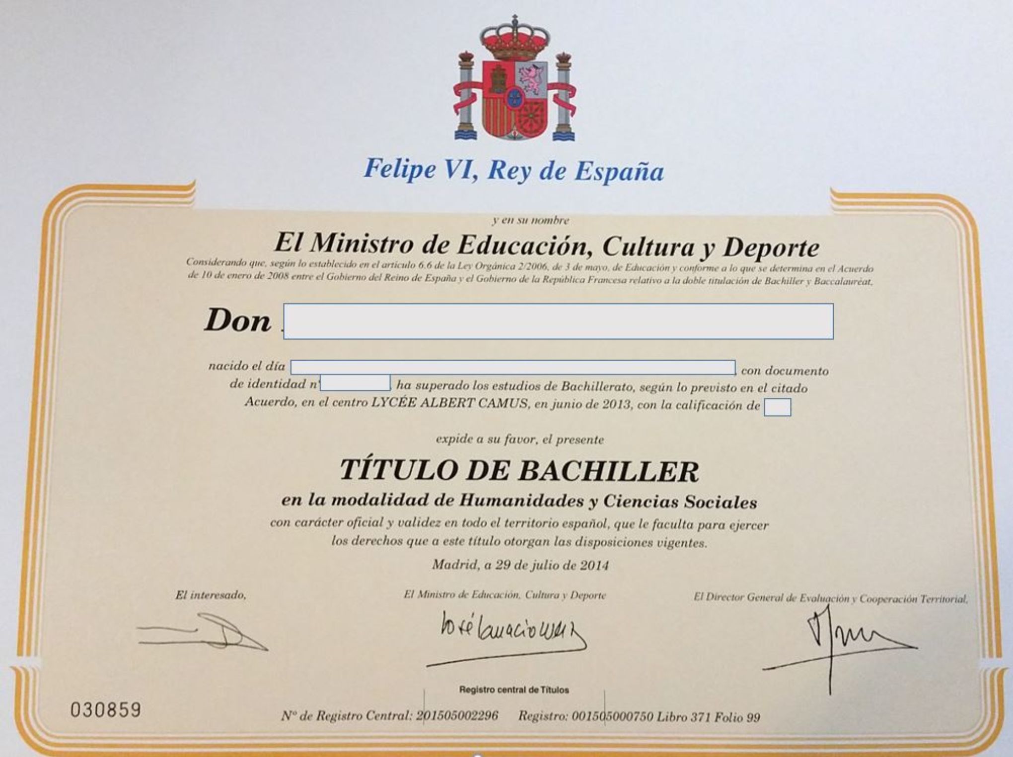 Instrucciones para solicitar el título de Bachillerato - Haz click aquí