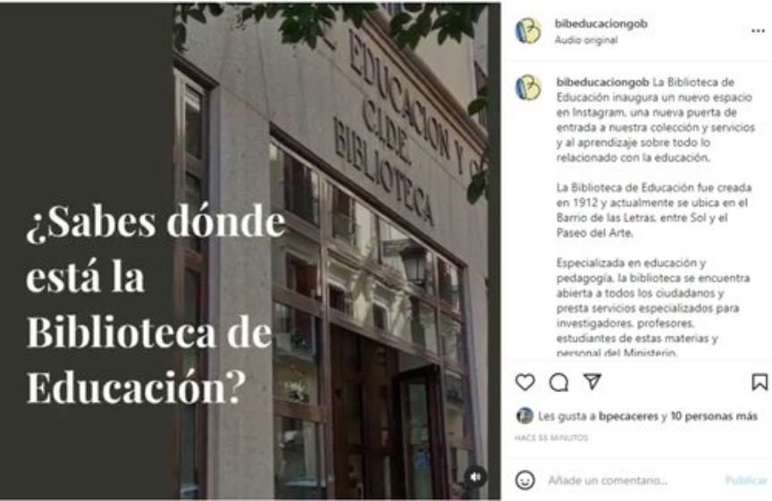 Instagram biblioteca