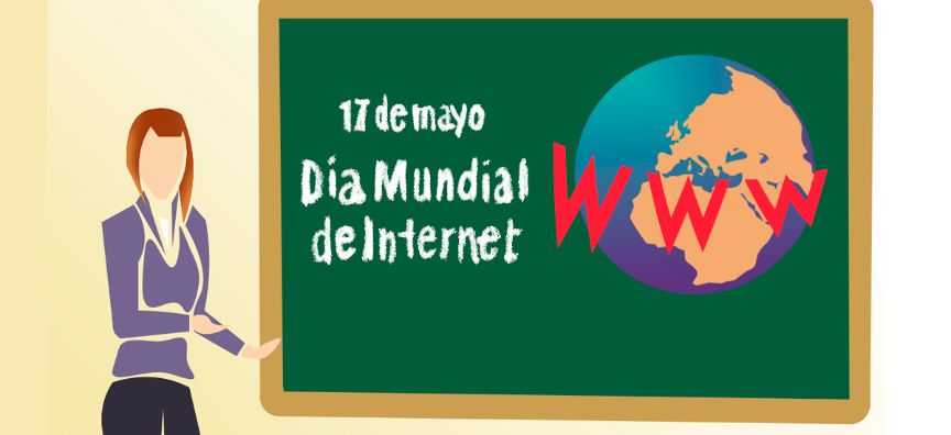 cartel anunciando día de internet