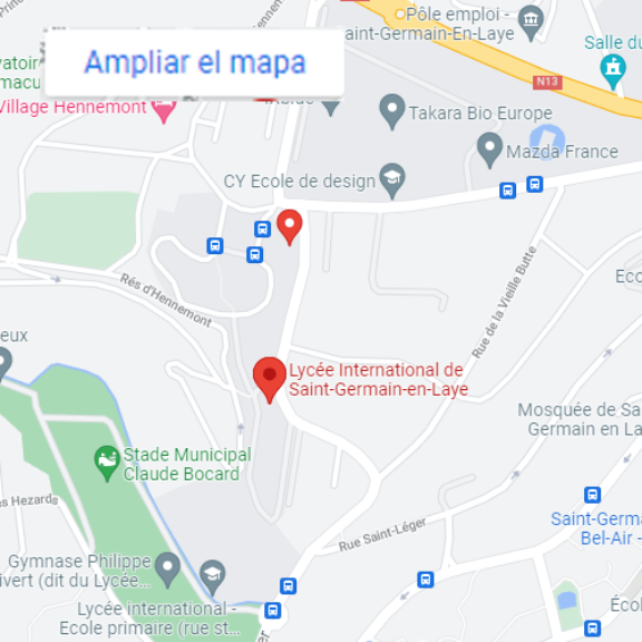 Mapa de situación del Lycée