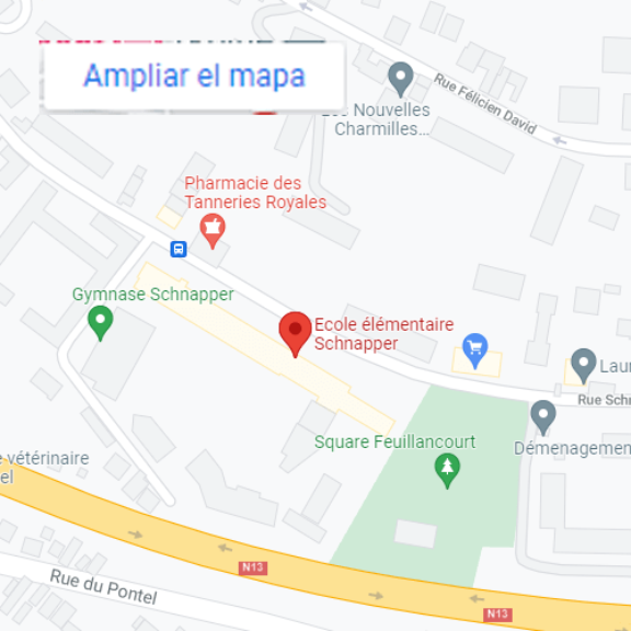 Mapa de situación de la Ecole Schnapper