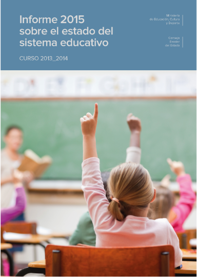 Informe 2015 sobre el estado del sistema educativo. Curso 2013-2014