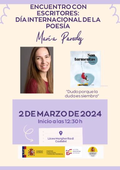 Encuentro con escritores: María Paredes y la Poesía