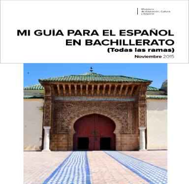 Portada guia esañol en bachillerato