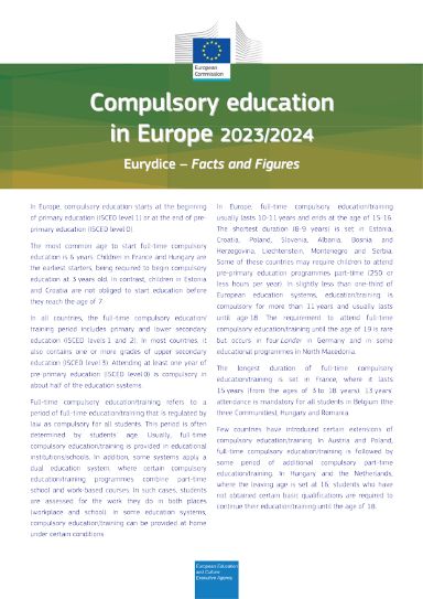 La educación obligatoria en Europa 2020/2021