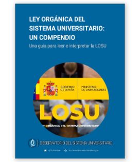 cubierta Ley Orgánica del Sistema Universitario: compendio (2023)