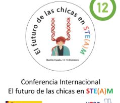 Imagen del boletín 12 con el logo de la Conferencia Internacional delebrada el 13 y 14 de diciembre: el futuro de las Chicas en STEAM