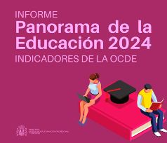 Imagen Portada del Informe ilustración de dos estudiantes sentados en un libro