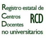 Enlace al Registro estatal de Centros Docentes no universitarios