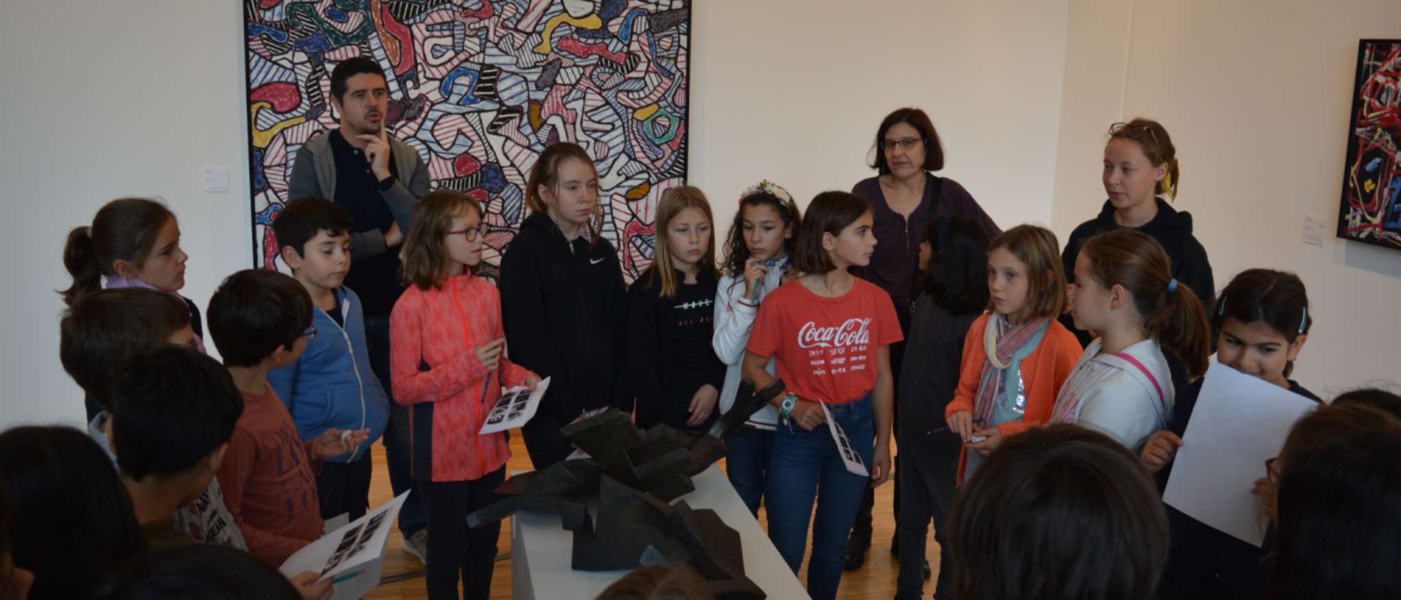 Los alumnos de Bizanet realizan un recorrido de arte español en el Museo de Grenoble.