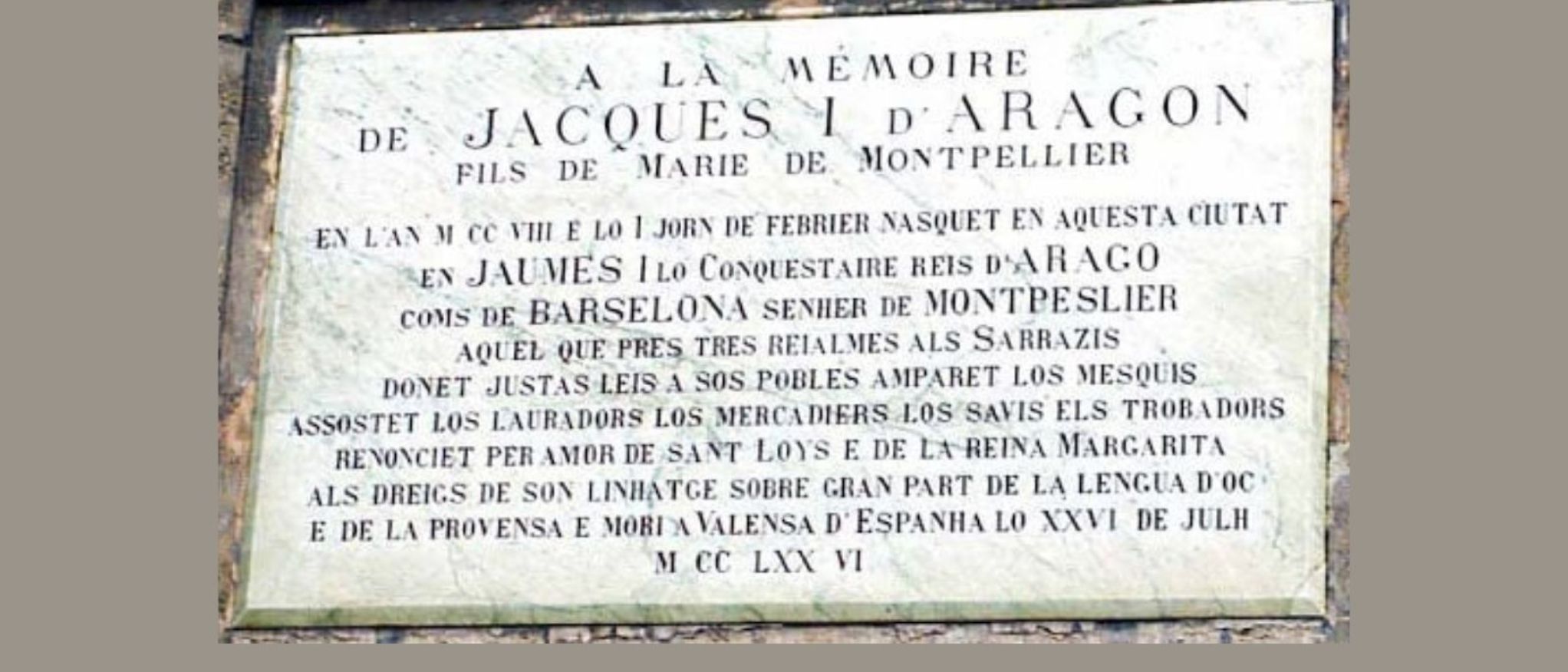 Placa de Jaime I