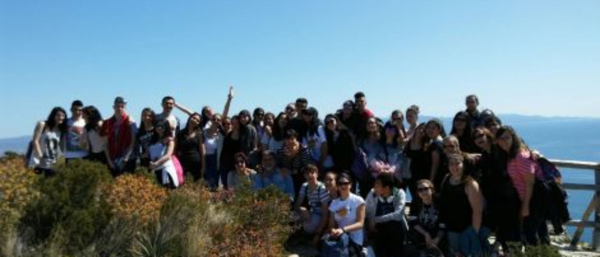 Alumnos en la Sella del Diavolo