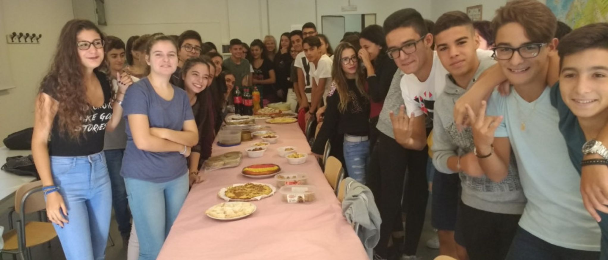 Preparados para comer. 12 de octubre