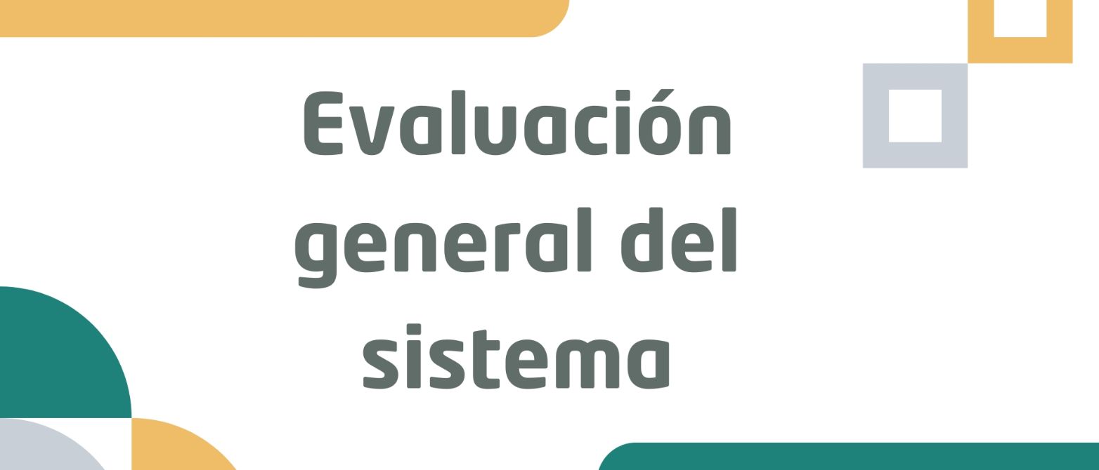 Evaluación general del sistema 