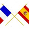 Banderas de Francia y España