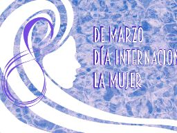 Cartel anunciando día de la mujer