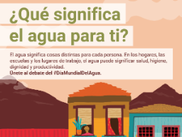 Cartel del día del agua